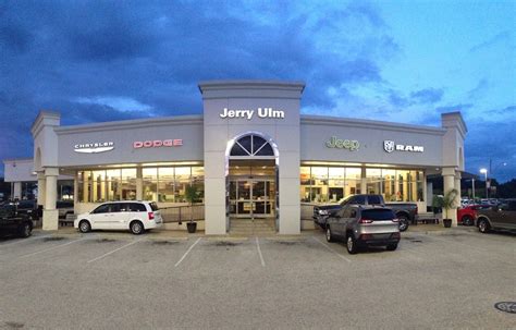 Jerry ulm jeep - I called Jerry Ulm Chrysler Dodge Jeep Ram (2966 N Dale Mabry Hwy, Tampa, FL 33607) to get an appointment for my truck to be serviced. My appointment was scheduled for July 28 at 10:30am. On 7/28/2023, I brought the truck there at 9:30am and gave my keys to Jeff Slone, my service advisor. 